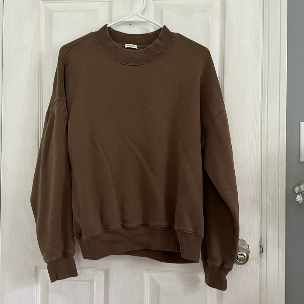 Men’s Abercrombie oversized fleece crewneck sweater
